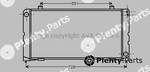 Prasco AU2076 — Radiator, engine cooling