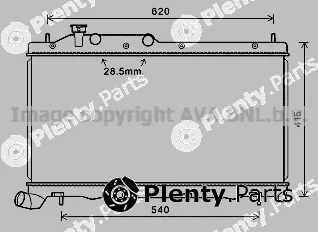 Prasco SU2105 — Radiator, engine cooling