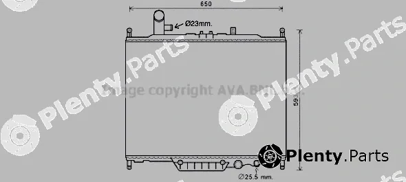 Prasco AUA2225 — Radiator, engine cooling