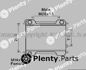 Prasco MS3537 — Oil Cooler, engine oil