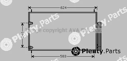 Prasco TOA5405D — Condenser, air conditioning