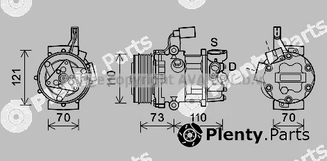 Prasco VNAK375 — Compressor, air conditioning