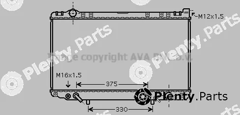 Prasco TO2435 — Radiator, engine cooling