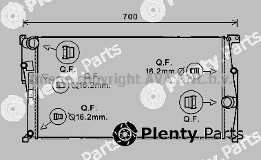 Prasco BW2456 — Radiator, engine cooling