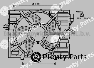 Prasco BW7530 — Fan, engine cooling