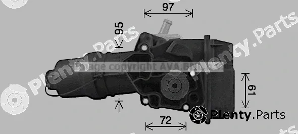 Prasco VN3329H — Oil Cooler, engine oil