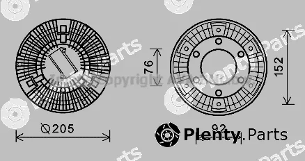 Prasco DFC058 — Clutch, radiator fan