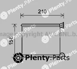 Prasco RT6629 — Heat Exchanger, interior heating