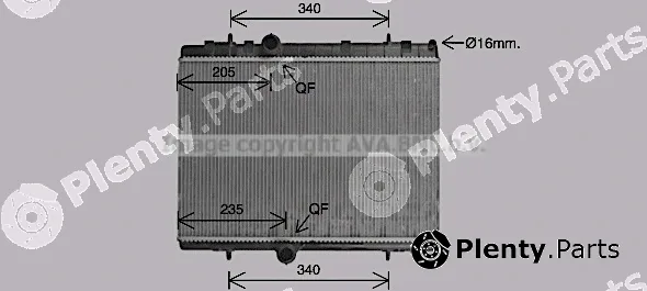 Prasco CN2328 — Radiator, engine cooling