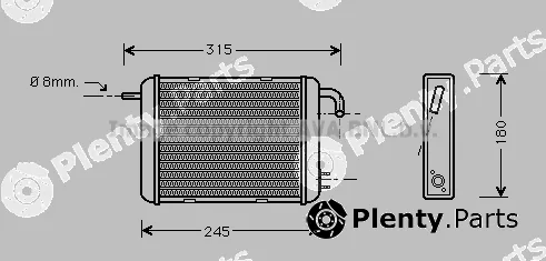 Prasco FT6129 — Heat Exchanger, interior heating