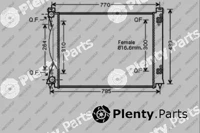 Prasco AD034R005 — Radiator, engine cooling PrascoSelection