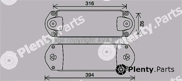 Prasco SC3050 — Oil Cooler, engine oil