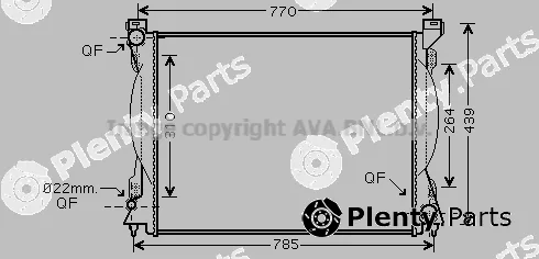 Prasco AI2230 — Radiator, engine cooling