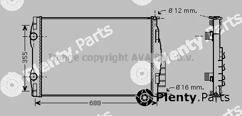 Prasco RT2387 — Radiator, engine cooling