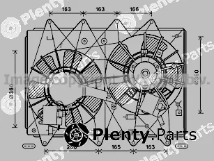 Prasco MZ7549 — Fan, engine cooling