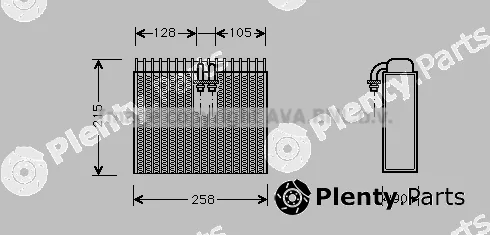 Prasco FTV071 — Evaporator, air conditioning