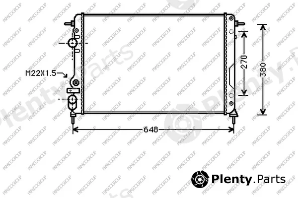 Prasco RN026R005 — Radiator, engine cooling PrascoSelection