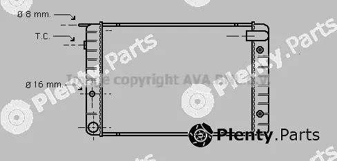 Prasco VO2012 — Radiator, engine cooling