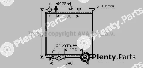 Prasco SS2001 — Radiator, engine cooling