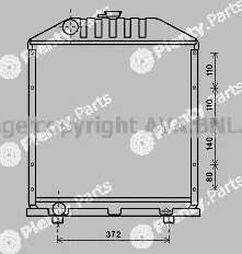 Prasco FT2425 — Radiator, engine cooling