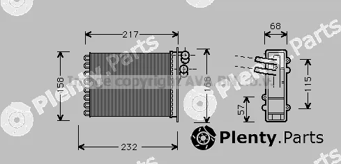 Prasco CR6046 — Heat Exchanger, interior heating