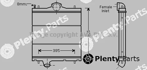 Prasco RE2030 — Radiator, engine cooling