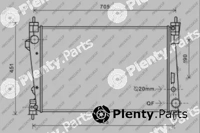 Prasco AA344R005 — Radiator, engine cooling PrascoSelection