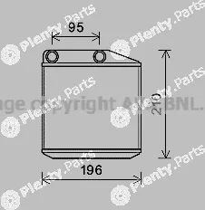 Prasco FTA6313 — Heat Exchanger, interior heating