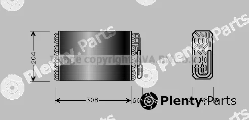 Prasco CNV015 — Evaporator, air conditioning