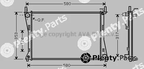 Prasco FDA2325 — Radiator, engine cooling