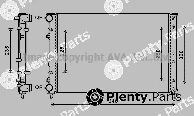 Prasco AL2144 — Radiator, engine cooling