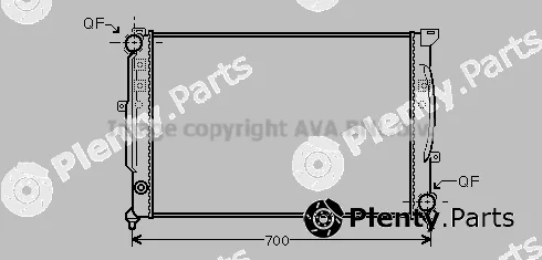 Prasco AIA2124 — Radiator, engine cooling