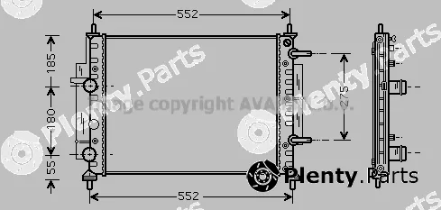 Prasco FTA2260 — Radiator, engine cooling