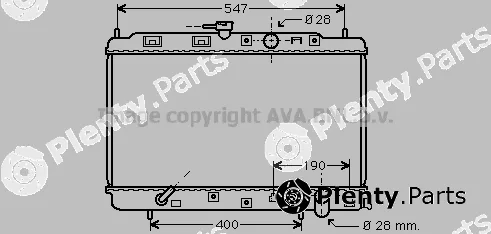 Prasco HD2043 — Radiator, engine cooling