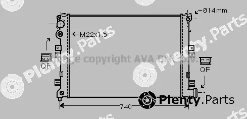 Prasco CNA2089 — Radiator, engine cooling
