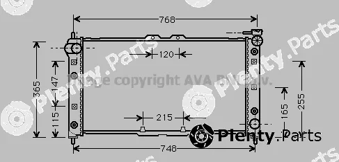 Prasco MZ2137 — Radiator, engine cooling