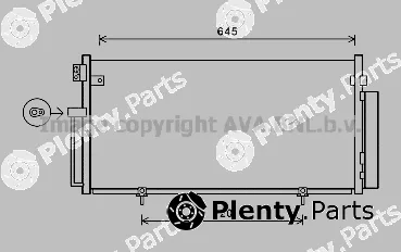 Prasco SUA5078D — Condenser, air conditioning