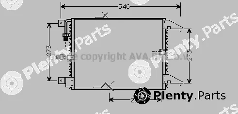 Prasco BW5174 — Condenser, air conditioning