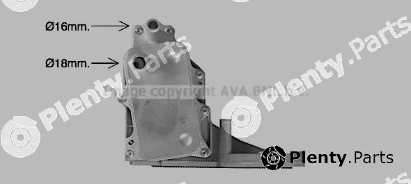 Prasco FD3684H — Oil Cooler, engine oil