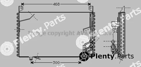 Prasco BW5197 — Condenser, air conditioning
