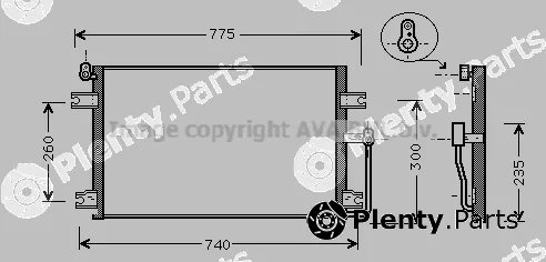 Prasco DW5085 — Condenser, air conditioning