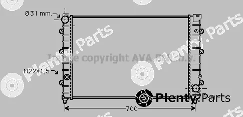 Prasco AI2126 — Radiator, engine cooling