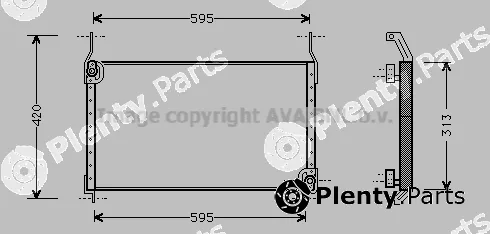 Prasco FT5172 — Condenser, air conditioning