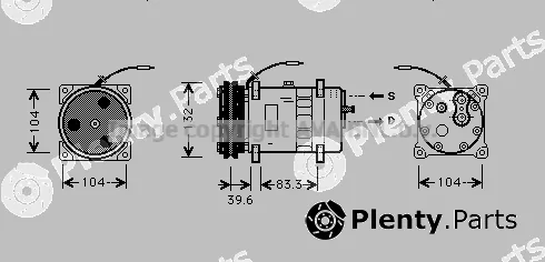 Prasco JRK024 — Compressor, air conditioning