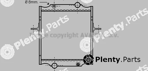 Prasco RE2002 — Radiator, engine cooling