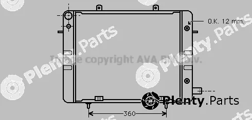 Prasco OL2045 — Radiator, engine cooling