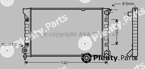 Prasco VNA2041 — Radiator, engine cooling