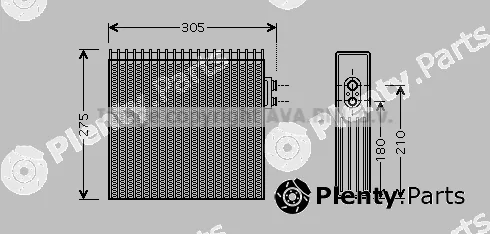 Prasco TOV421 — Evaporator, air conditioning