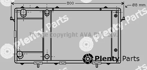 Prasco AU2137 — Radiator, engine cooling
