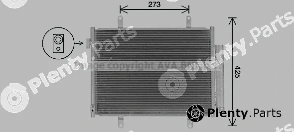 Prasco SZ5155D — Condenser, air conditioning